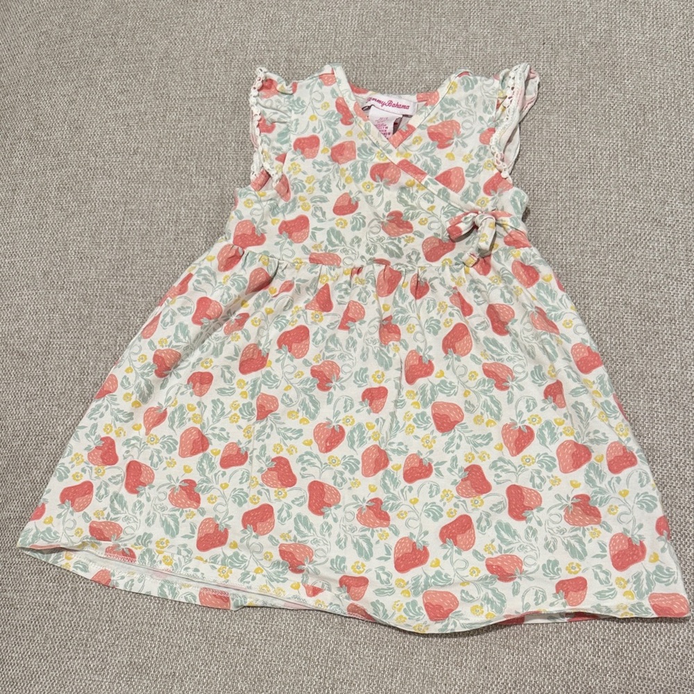 Tommy Bahama Kids Dress with Red and Yellow Heart Print